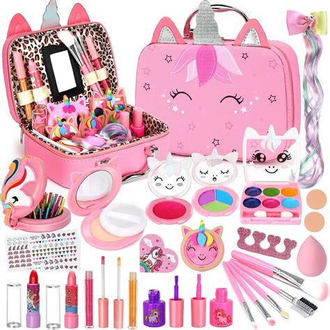 Amazon.com: Kids Washable Makeup Girls Toys - Girls Makeup Kit for Kids ...