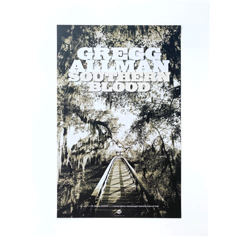 Gregg Allman Southern Blood Poster | Shop the Gregg Allman Official Store