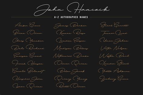 John Hancock - A Signature Font | Stunning Script Fonts ~ Creative Market