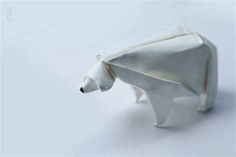 origami polar bear - KhabibNoyan