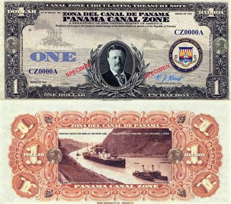 1 balboa/dollar UNC Banknote | Bank notes, Money, Panama