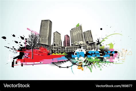 Urban background Royalty Free Vector Image - VectorStock