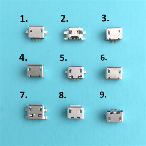 500pcs Micro USB 5pin Charger Charging port Connector Port Dock for ...