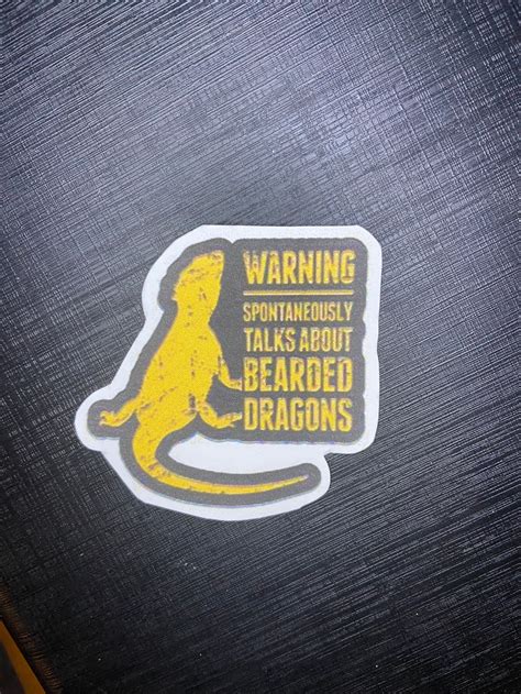 Bearded Dragon Stickers Reptile Stickers Bearded Dragon | Etsy