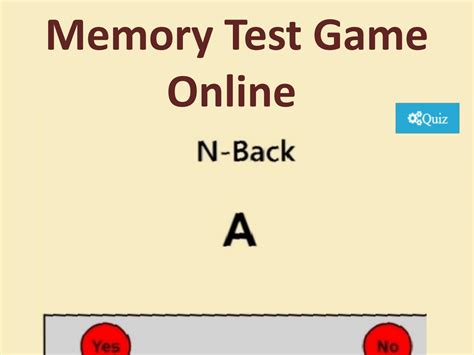 Memory Test Game Online by cogquiz - Issuu