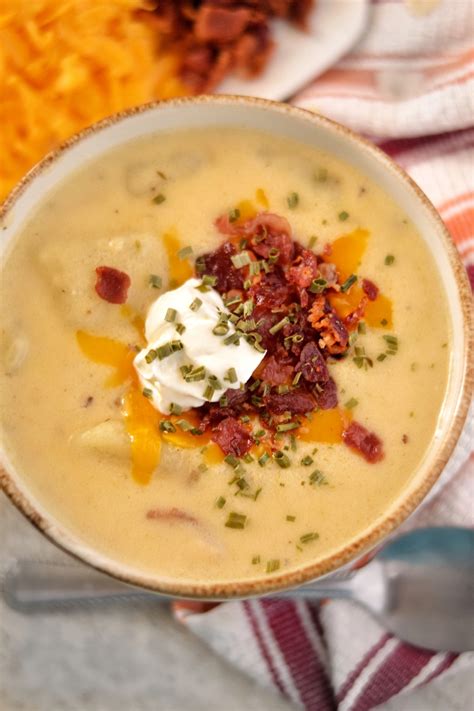 Loaded Potato Soup Recipe (Slow Cooker Version Included) - Coop Can Cook