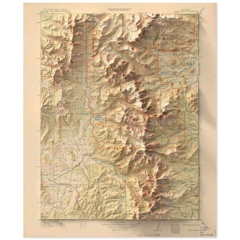 Topographic Map Of Rocky Mountains - Cape May County Map