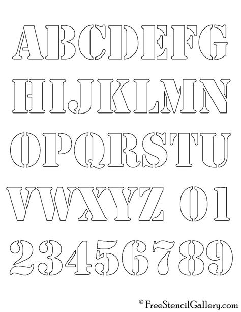 Alphabet Stencil | Lettering alphabet, Lettering styles alphabet, Letter stencils