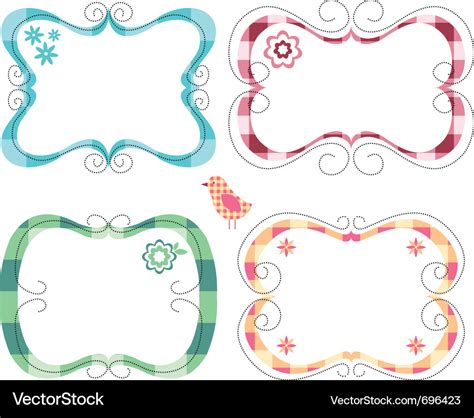 Cute frames Royalty Free Vector Image - VectorStock