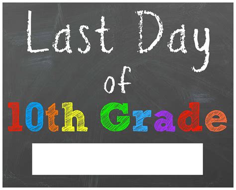 FREE Last Day of School Printable Chalkboard Signs | Mama Cheaps