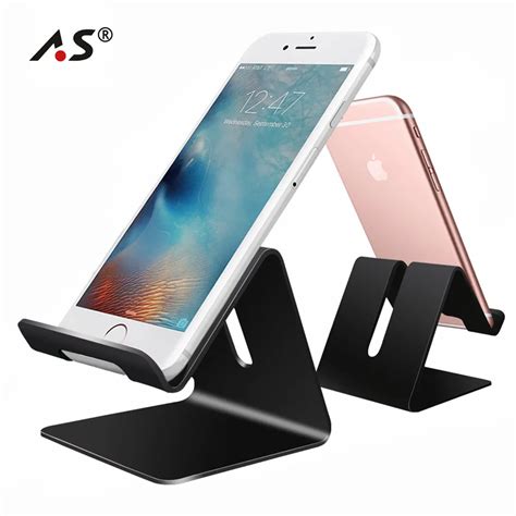 A.S Universal Mobile Phone Holder Stand Aluminium Alloy Desk Holder For ...