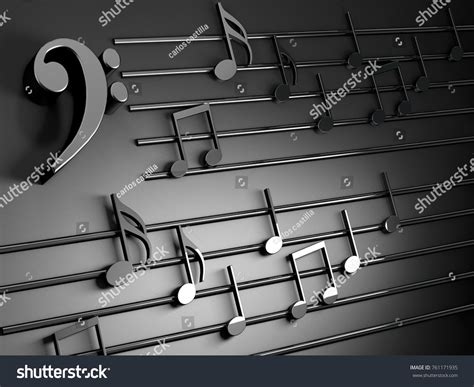 Music Background Designmusical Writing Isolated Over Stock Illustration ...