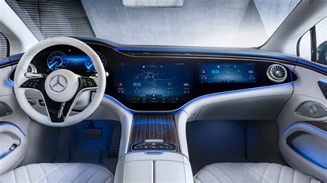 Here’s the Electric Mercedes-Benz EQS Sedan’s Screen-Centric Interior