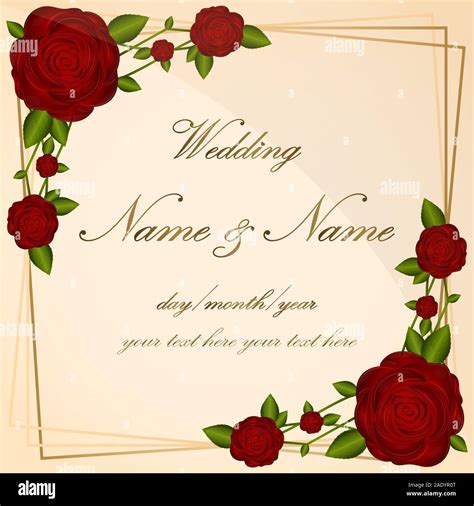 Elegant marriage invitation. Wedding concept - Vector illustration Stock Vector Image & Art - Alamy