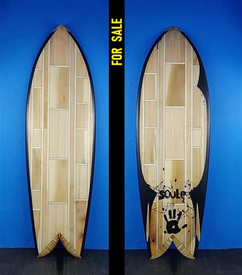 Handcrafted Wood Hollow Core Surfboard!