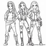 Descendants 3 Coloring Pages  Free & Printable sketch template