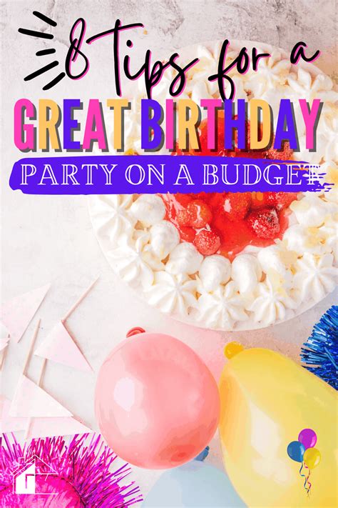 Planning a Great Birthday Party on a Budget: Free Printable