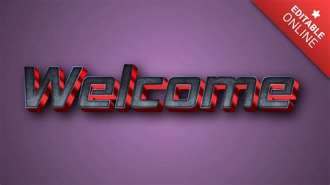 Welcome | Text Effect Generator