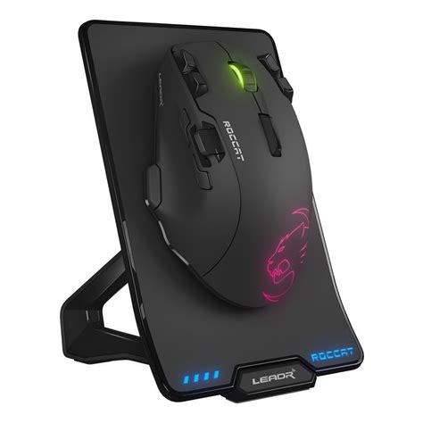 Roccat Leadr Wireless 12000dpi Optical RGB Gaming Mouse with Owl-Eye Sensor (Black) - ROC-11-852 ...