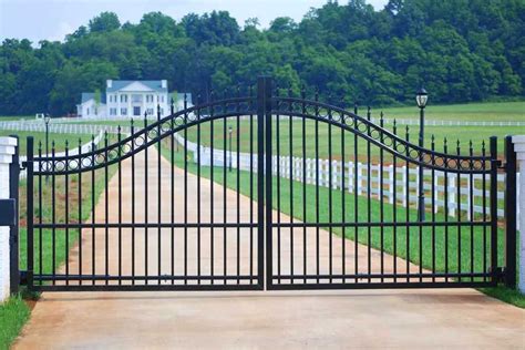 Simple decorative metal garden high quality entrance wrought iron gates designs for sale–IOK-179 ...