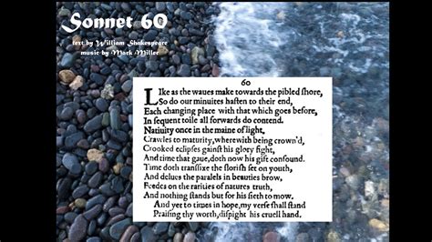 "Like As The Waves" Sonnet 60