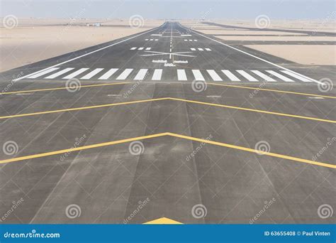 Aerial View of an Airport Runway Stock Photo - Image of airport ...