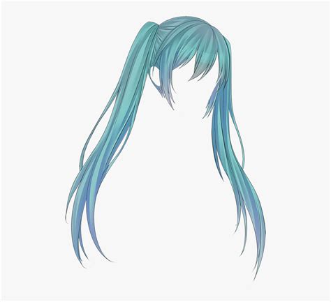 Hatsune Miku Hair Png, Transparent Png , Transparent Png Image - PNGitem