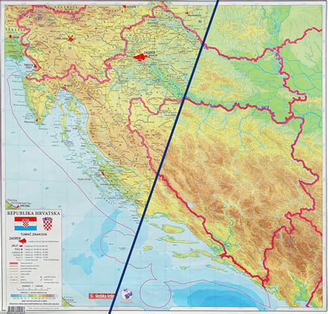 GEOGRAFSKA KARTA HRVATSKE za 4. razred osnovne škole - Hrvatska školska ...