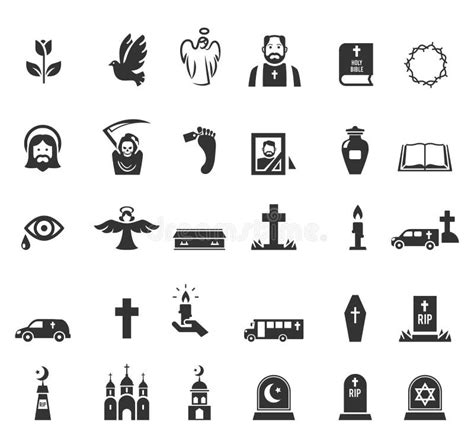 Funeral Symbols Clip Art