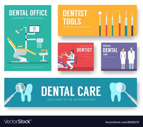 Dental office interior background Royalty Free Vector Image