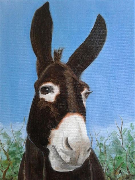 Mule Oil Painting Mule Wall Art equine Painting Farm Animal | Etsy | Animal art, Oil painting ...