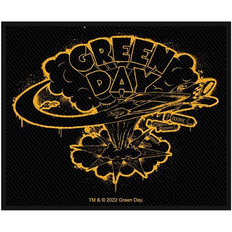 Green Day Standard Woven Patch: Dookie. Wholesale Only & Official Licensed