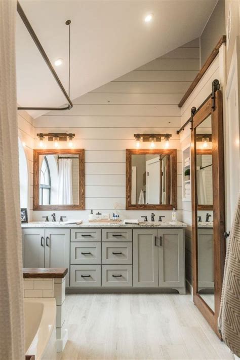 Bathroom Remodel: Farmhouse style master bathroom remodel ideas (72)