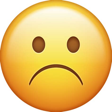 Emoticon Emotion Sadness Iphone Emoji Free HD Image Transparent HQ PNG ...