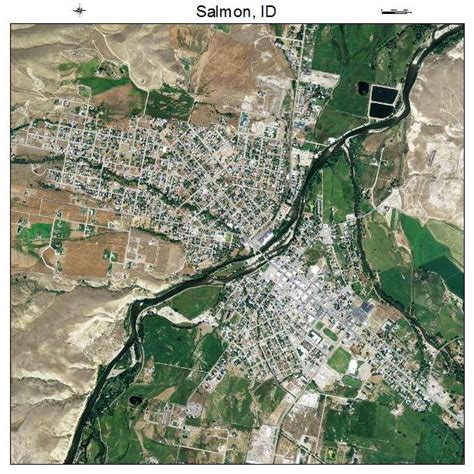 Aerial Photography Map of Salmon, ID Idaho