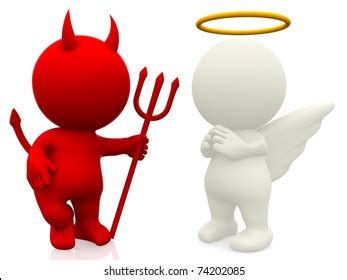 Mini Cartoon Baby Angel Baby Devil Clipart