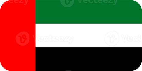 Emirati Flag of United Arab Emirates round corners 29888110 PNG