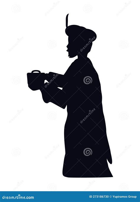 Wise man silhouette stock vector. Illustration of design - 273186730