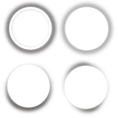 set of round shadow. circle shadow effect 15271571 PNG