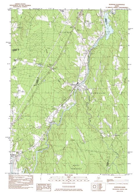 Burnham topographic map, ME - USGS Topo Quad 44069f4