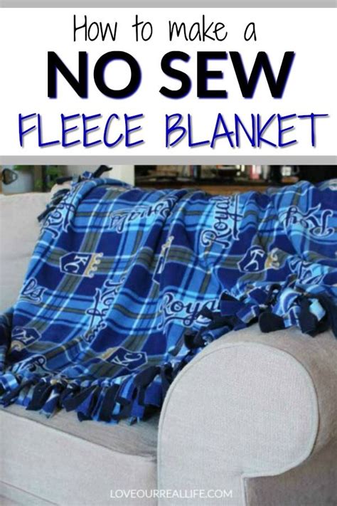 No Sew Fleece Blanket Tutorial | Sewing fleece, Fleece blanket diy, Diy blankets no sew