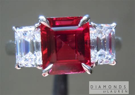 Natural Ruby | Emerald Cut Ruby | Ruby Ring