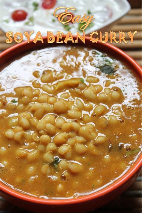 Easy Soya Bean Curry Recipe / Soybean Curry Recipe - Yummy Tummy