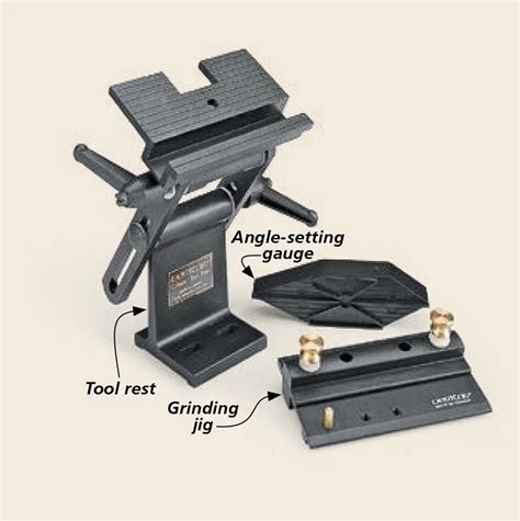 Bench Grinder Tool Rests: The Veritas Grinding Set | Woodsmith