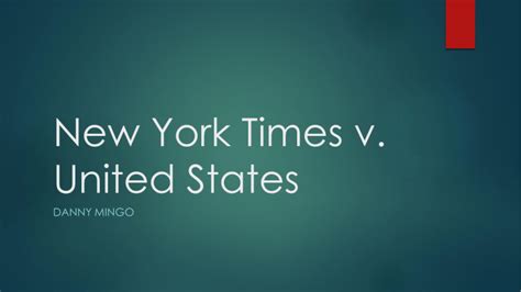 New York Times v. United States