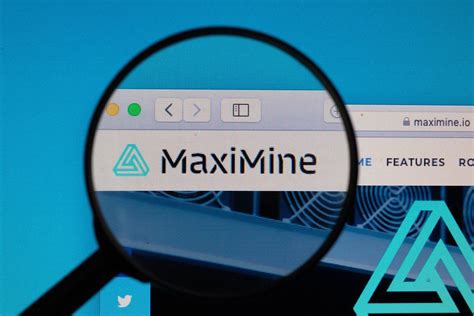 MaxiMine logo under magnifying glass - Creative Commons Bilder