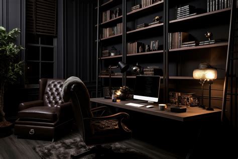 Cozy room aesthetic dark architecture | Free Photo - rawpixel