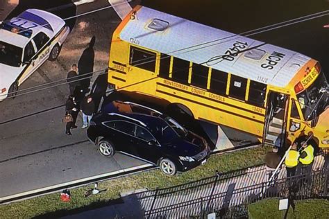 2 children injured in Md. Route 355 school bus crash | WTOP