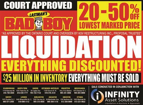 Bad Boy Furniture Announces Up to 50% Off Liquidation Sale