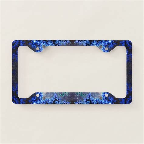 Sparkling Blue License Plate Frame | Zazzle.com | Plate frames, License plate covers, License plate